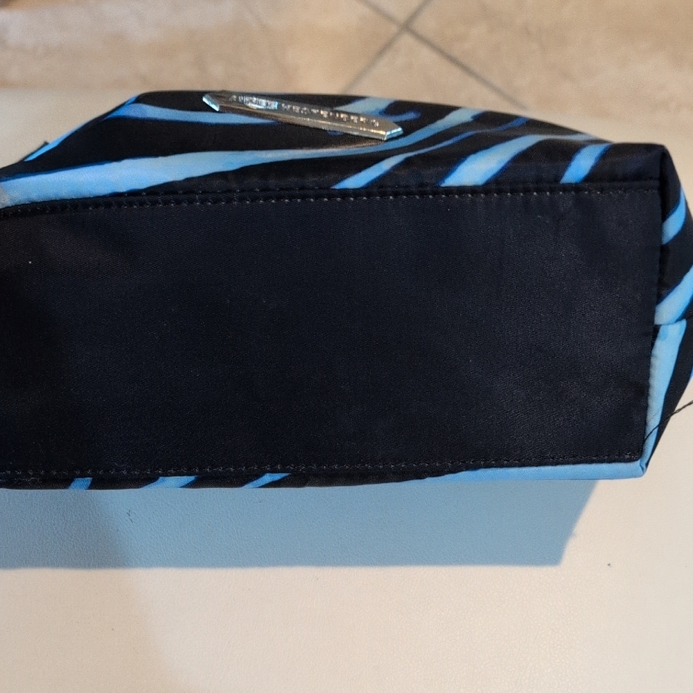 Aimee Kestenberg Black and Blue Patterned Cosmetics Bag - Picture 3 of 7